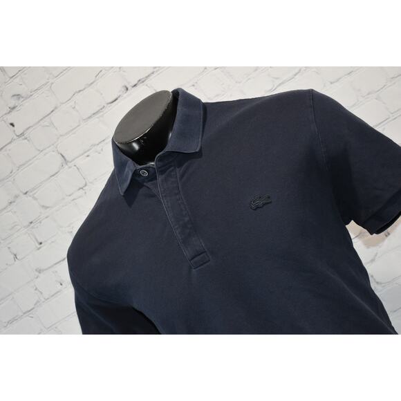 Lacoste Golf Polo Shirt Sport Mens Size XL FR 6 Vintage Washed Alligator Logo - Picture 1 of 6